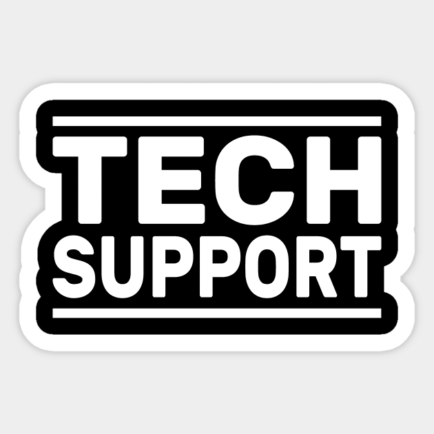 Tech-Support-Retro-Vintage Sticker by ArtistTee ⭐⭐⭐⭐⭐